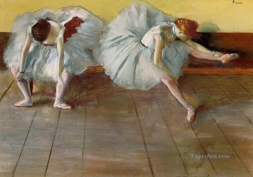 dos bailarines de ballet Edgar Degas Pinturas al óleo
